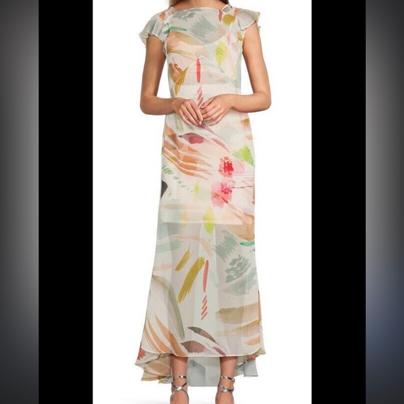 Antonio Melani Elegant Multicolor Maxi Dress - Picture 1 of 3
